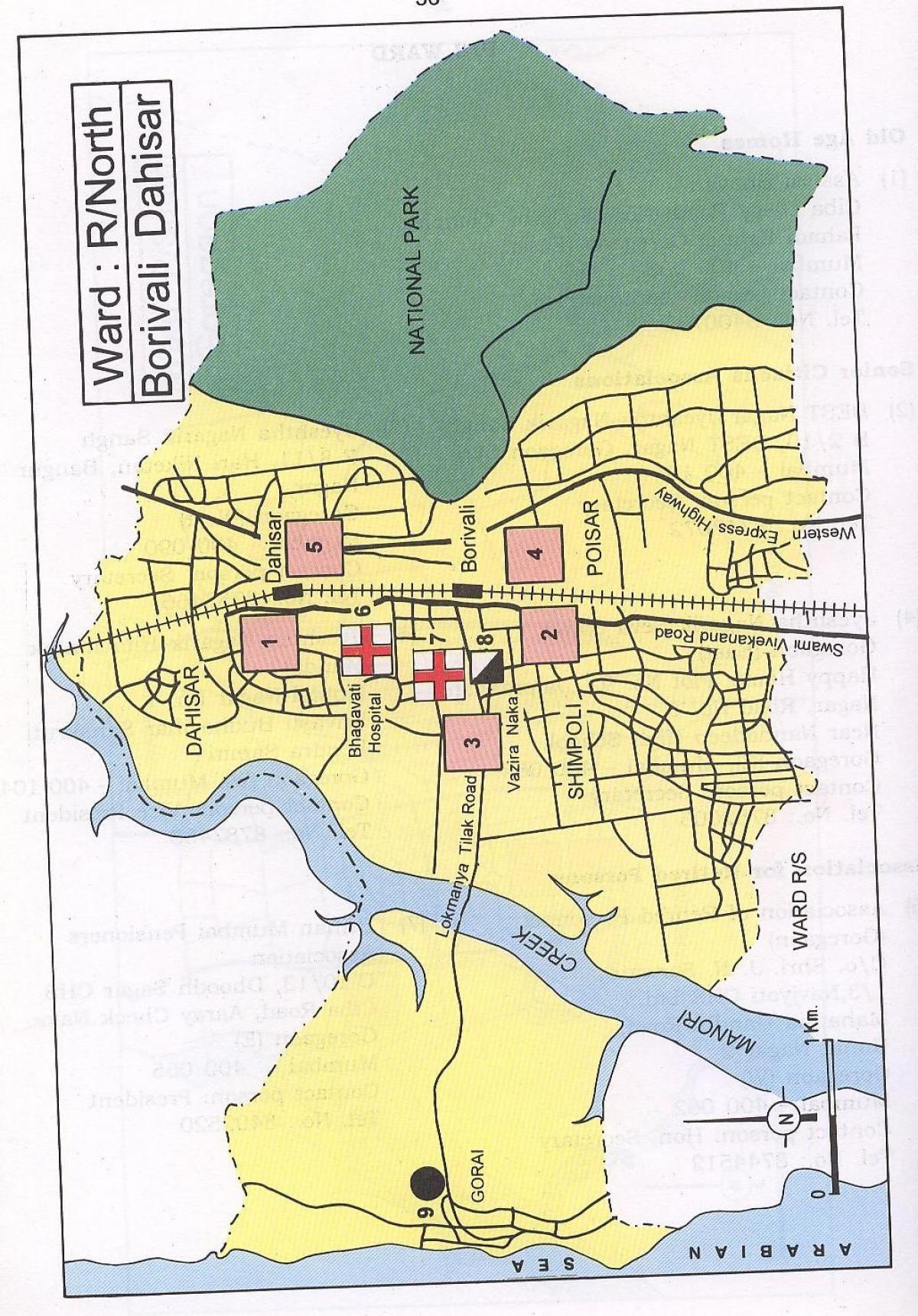 Karte von Mumbai-Dahisar
