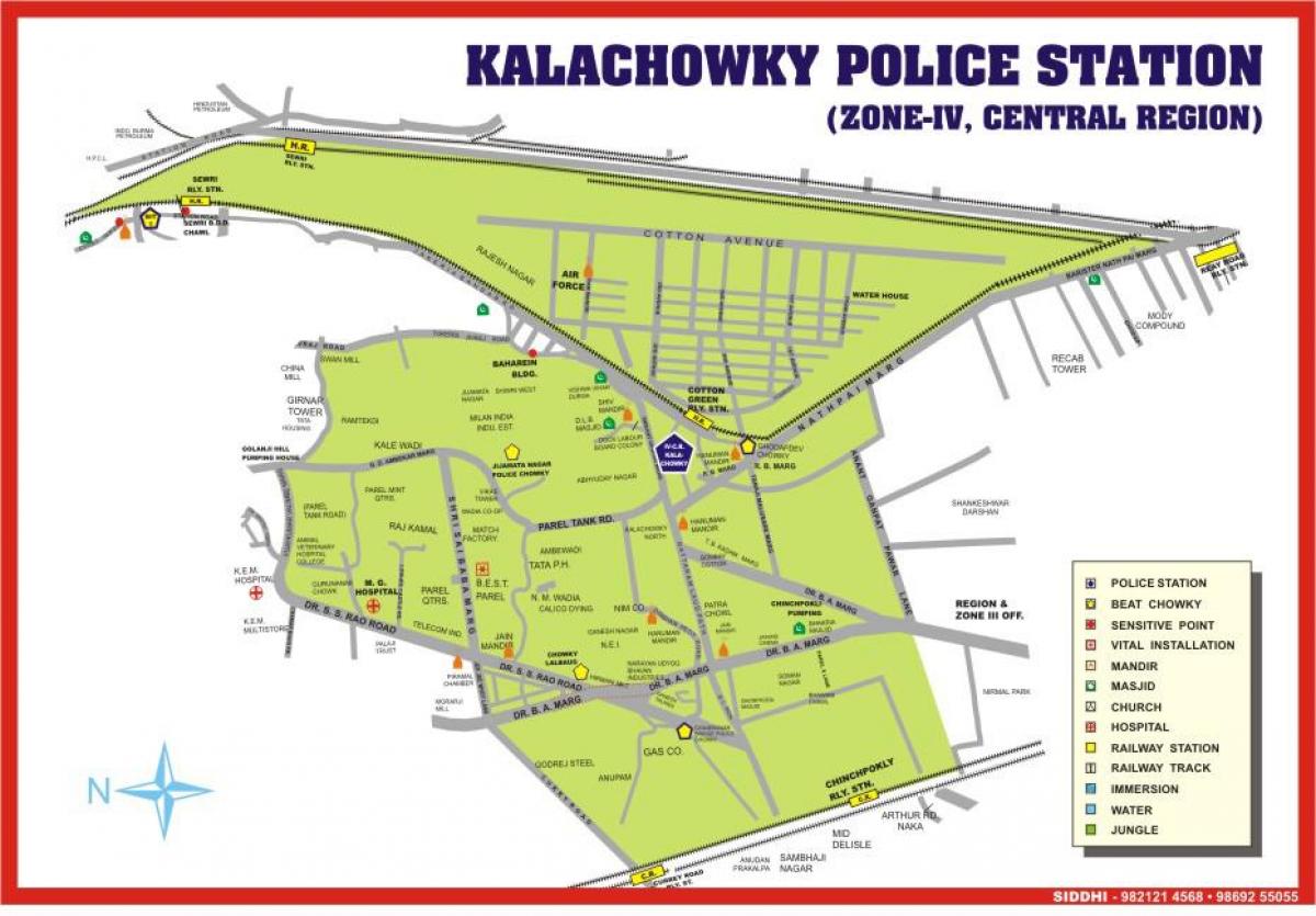 Karte von Kalachowki Mumbai