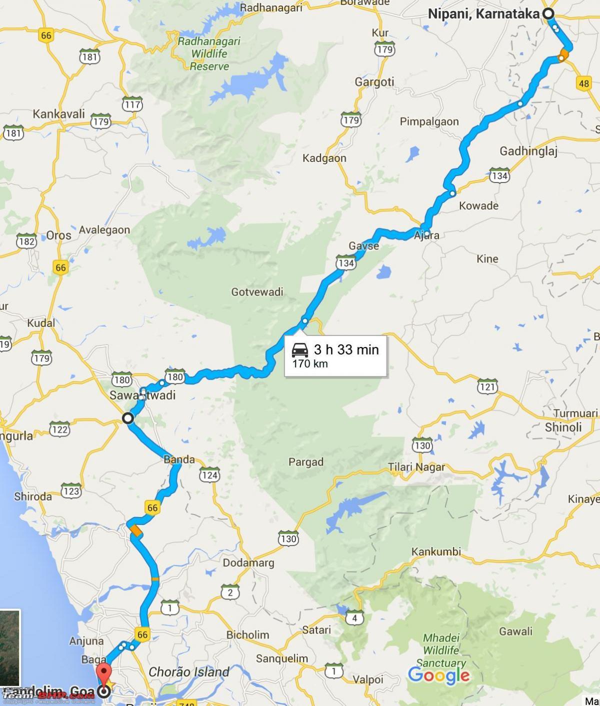 Mumbai goa highway Karte anzeigen