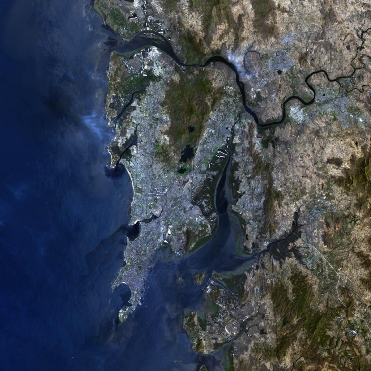 Satelliten-Karte von Mumbai