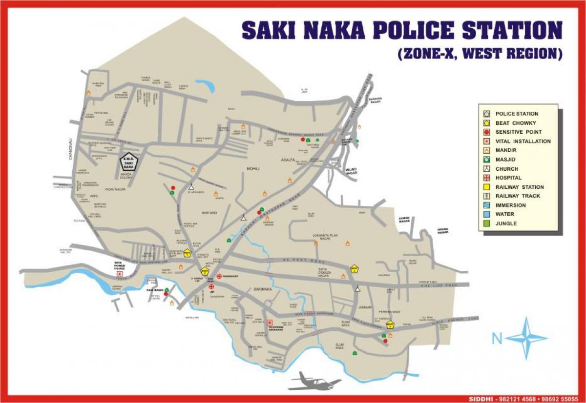 Sakinaka Mumbai Karte anzeigen