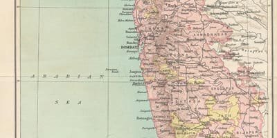 Karte der Präsidentschaft Bombay