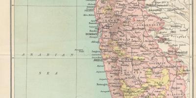 Karte der Präsidentschaft Bombay