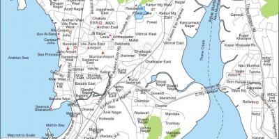 Karte von Mumbai central