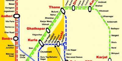 Mumbai central line-Stationen anzeigen