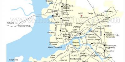 Karte von new Mumbai