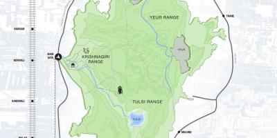 Karte von sanjay gandhi national park